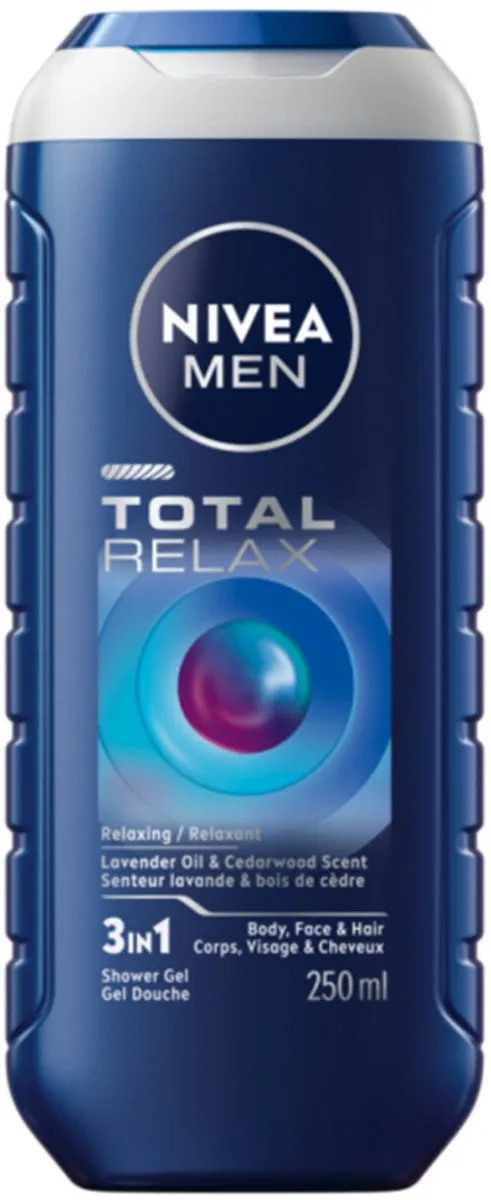 NIVEA Men Douchegel Total Relax 250ml - 6 Stuks