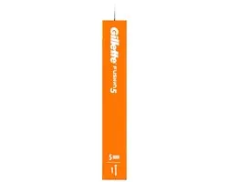 Gillette Fusion 5 Scheerhouder + 5 Mesjes - Oranje/Zwart