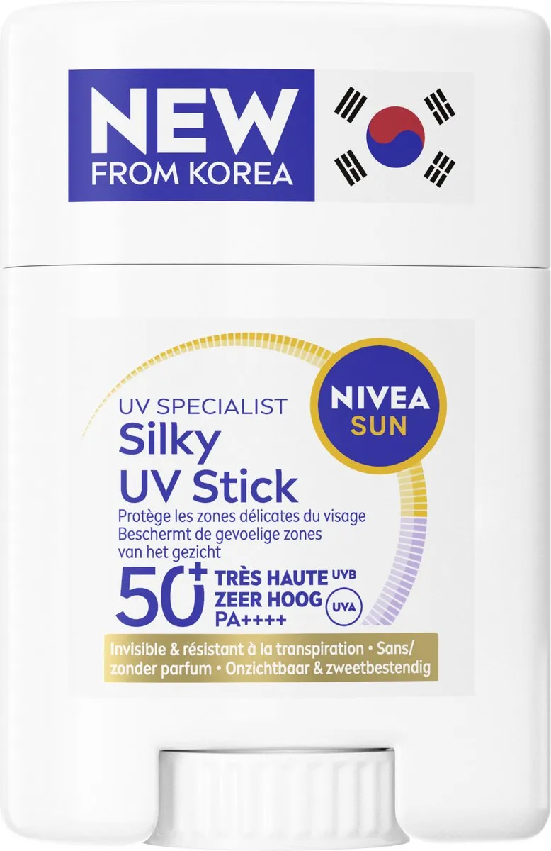 NIVEA Sun UV Face Silky Zonnebrand Stick SPF50+ 15g