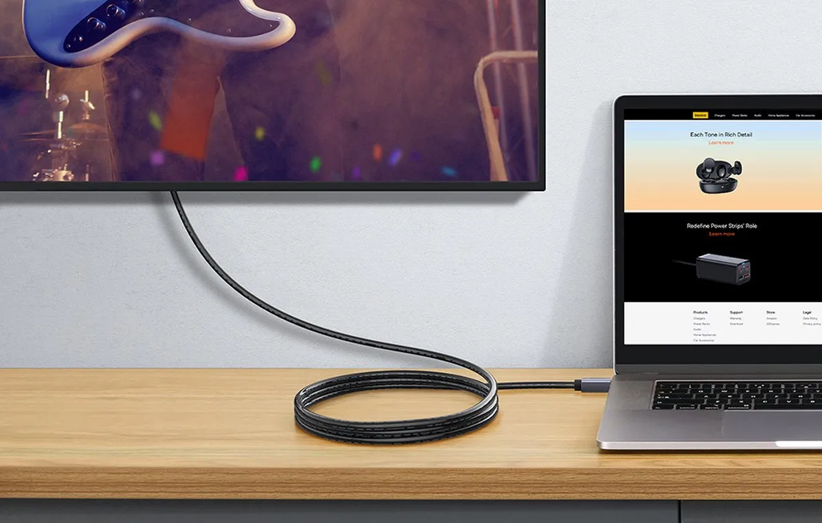 Baseus HDMI Kabel 8K 1m - Zwart