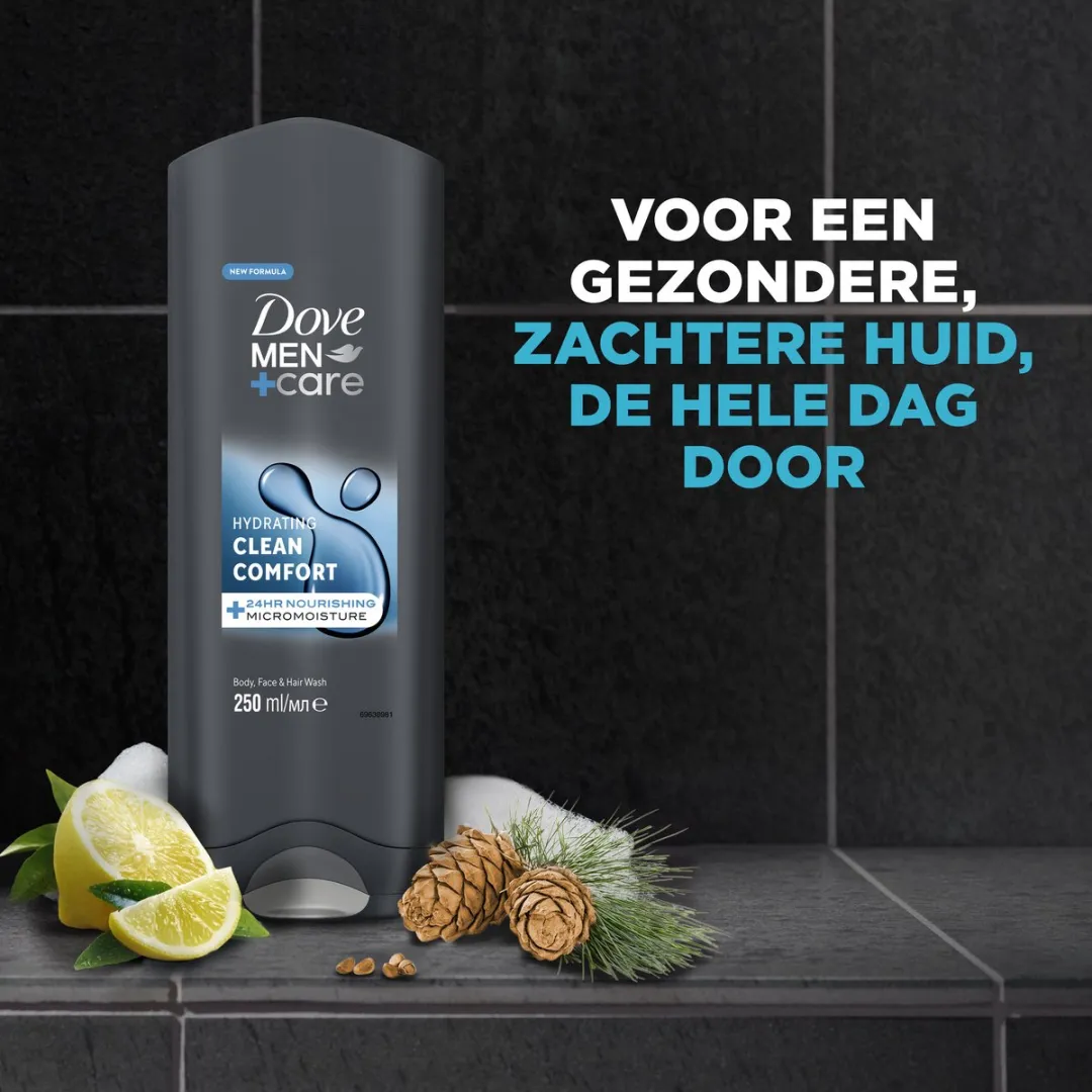 Dove Men+Care 3-in-1 Douchegel Clean Comfort - 6x250ml
