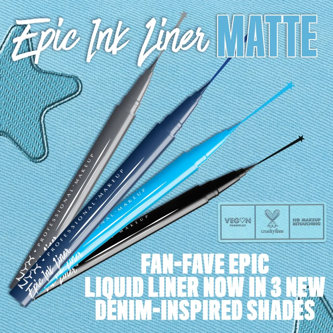 NYX Professional Makeup Epic Ink Liner Matte - Vintage Baby 10 Midnight Shimmer