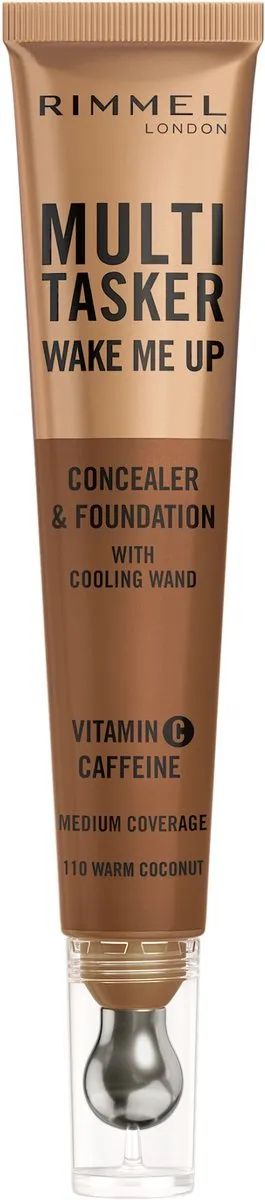 Rimmel London Multi-Tasker Wake Me Up Concealer & Foundation 110 Warm Coconut 20ml