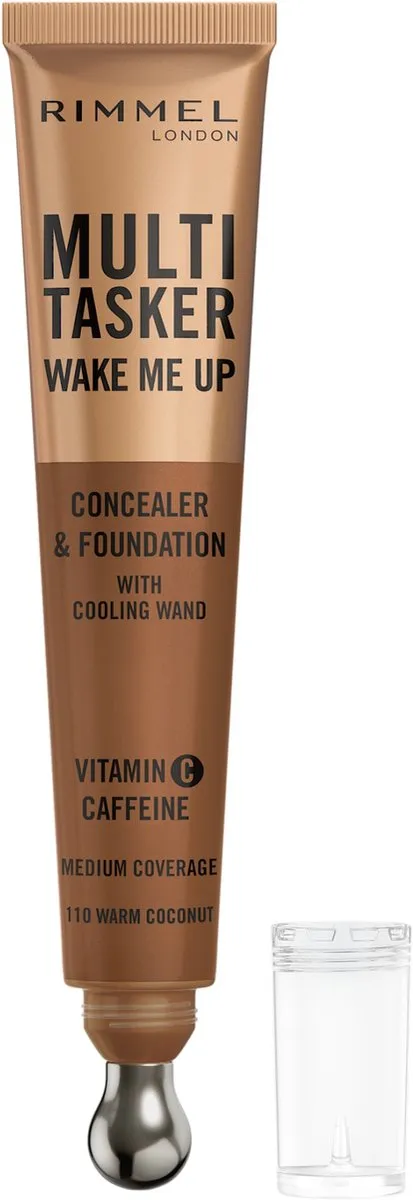 Rimmel London Multi-Tasker Wake Me Up Concealer & Foundation 110 Warm Coconut 20ml