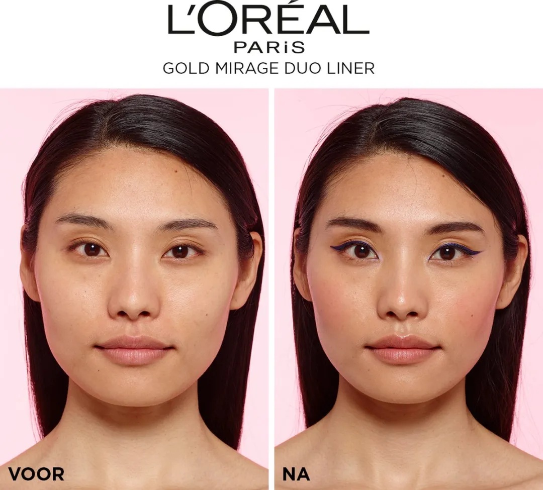 L'Oréal Paris Gold Mirage Duo Liquid Eyeliner 02 Amethyst Light - Paars