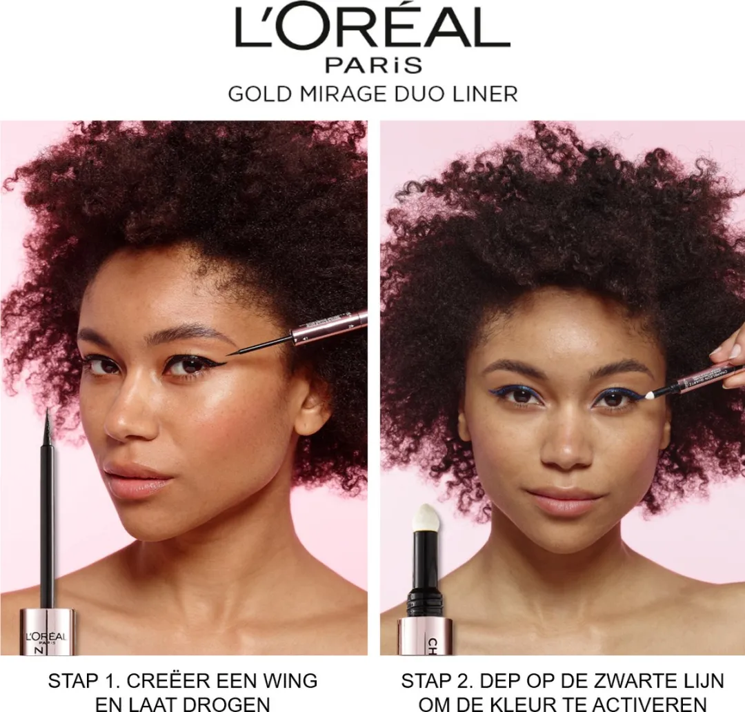 L'Oréal Paris Gold Mirage Duo Liquid Eyeliner 02 Amethyst Light - Paars