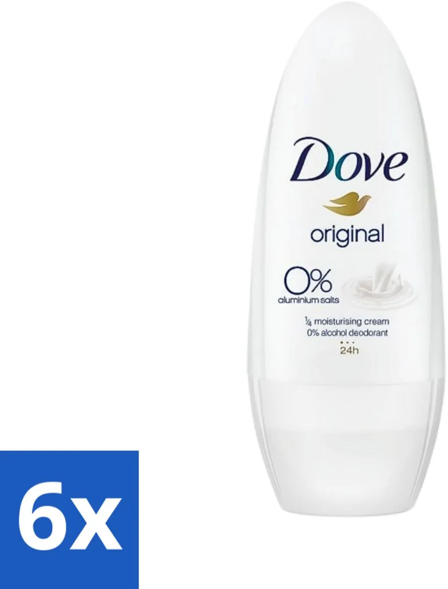 Dove Original Roll-on Deodorant 300ml - 6 Stuks