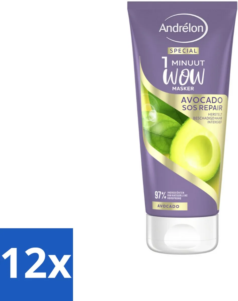 Andrélon 1 Minuut Wow Masker Avocado 180ml