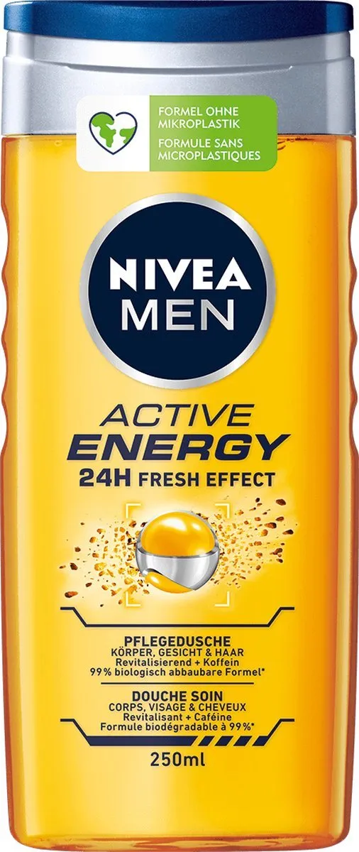 NIVEA Men Douchegel Active Energy 250ml - 12 Stuks