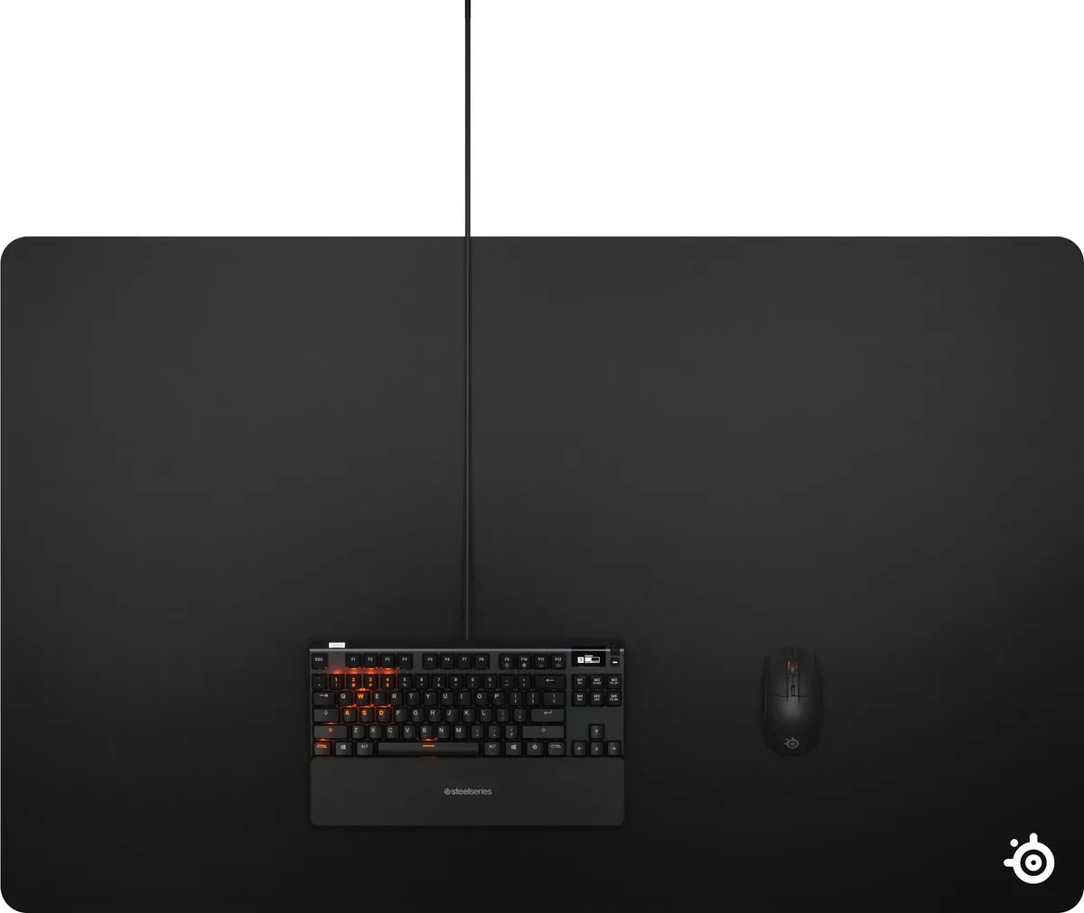 SteelSeries SteelPad QCK+ Large - Muismat - Zwart - afbeelding 6 van 6