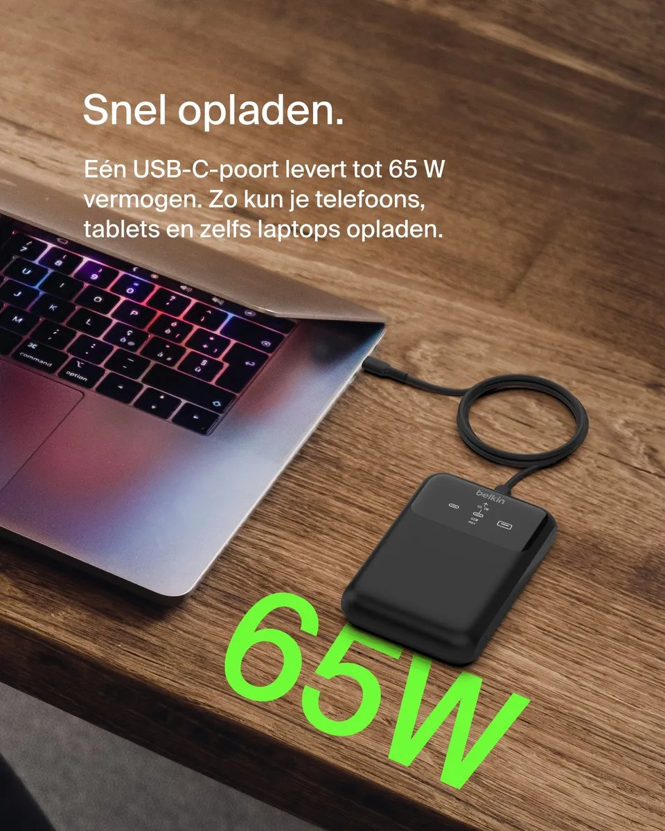 Belkin BoostCharge Pro 20000mAh Powerbank 65W - Zwart