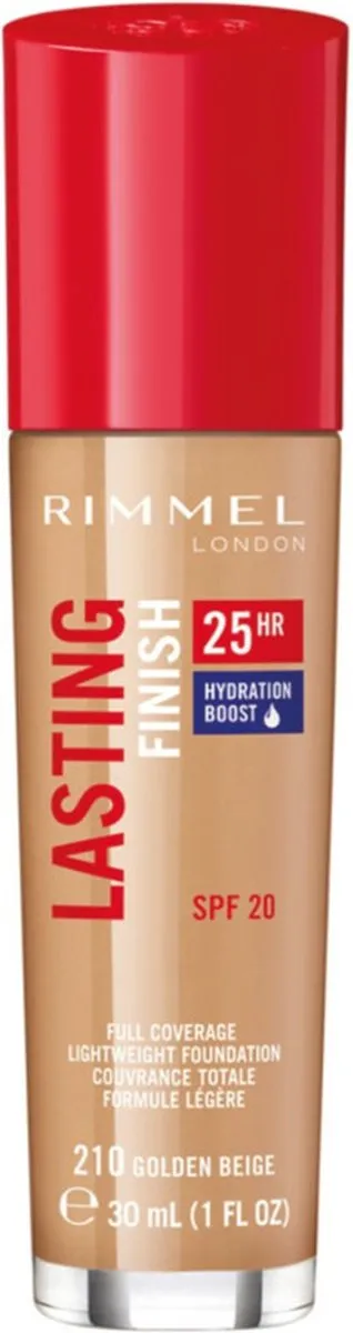 Rimmel London Lasting Finish Foundation 210 Golden Beige - 30ml
