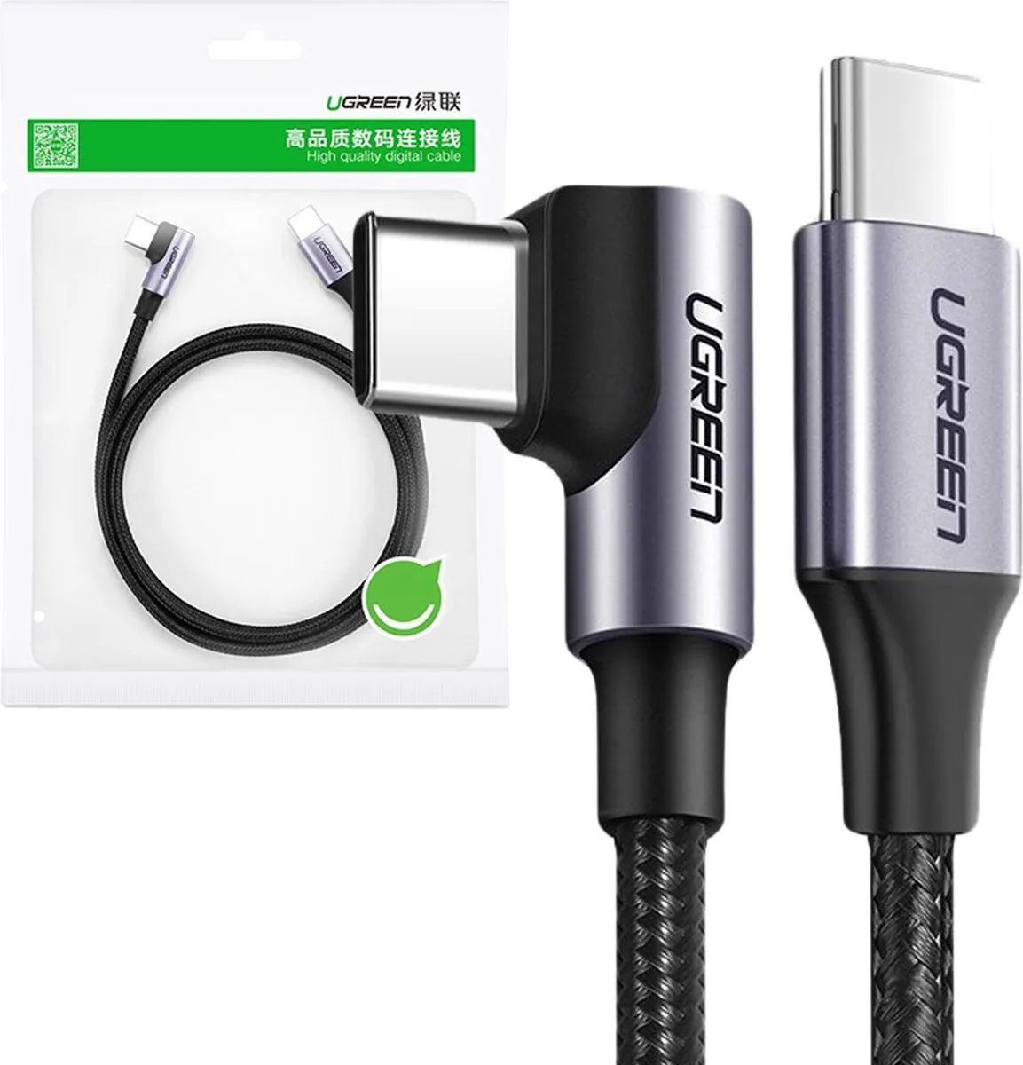 Ugreen US255-50123 Haakse USB-C Kabel