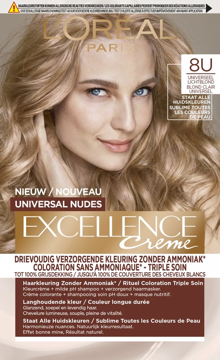 L'Oréal Paris Excellence Crème Universal Nudes 8U Permanent