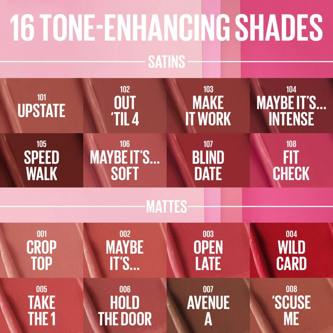 Maybelline Serum Lipstick 001 Crop Top - 1 Stuk