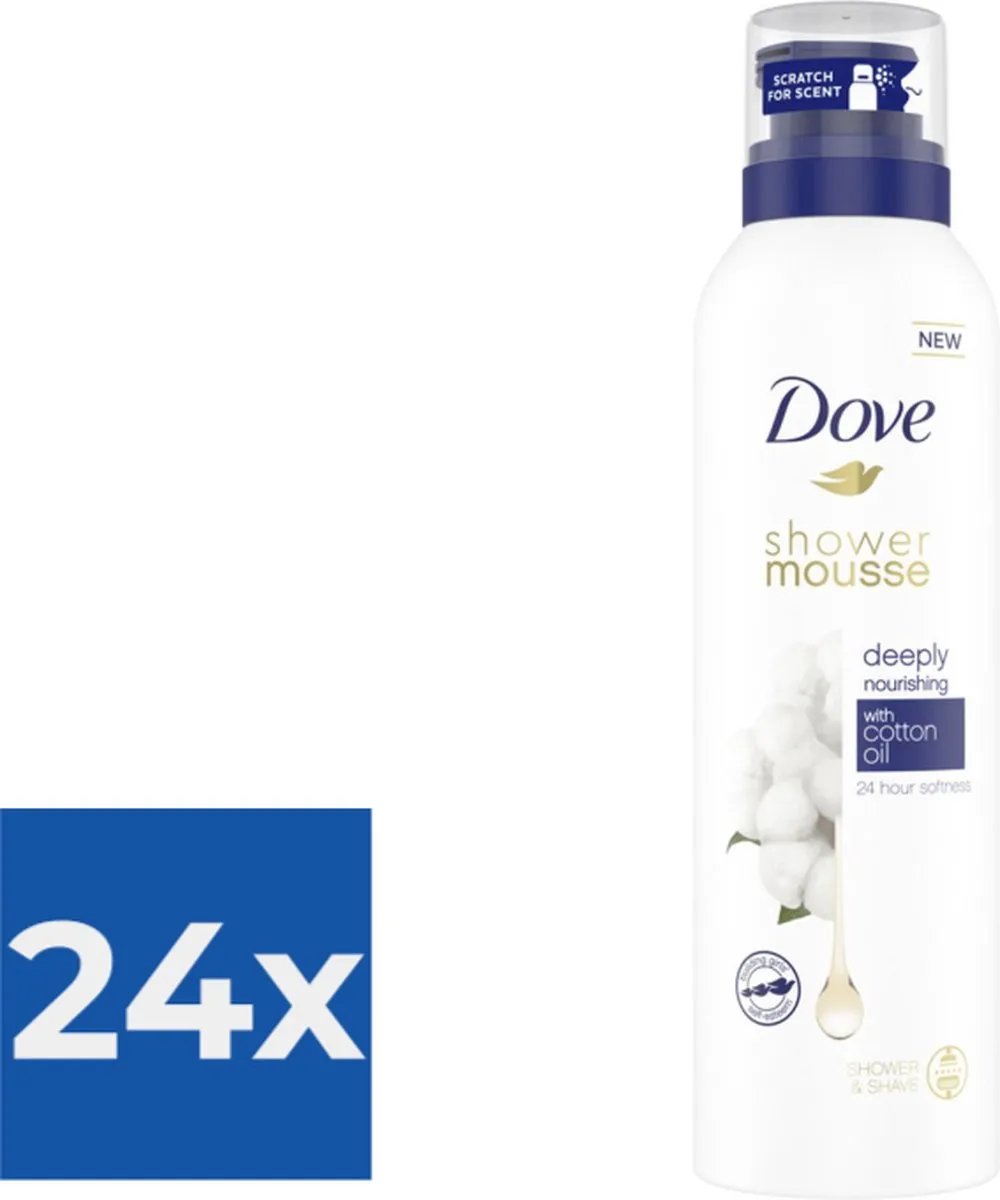 Dove Shower Foam Deeply Nourishing Cotton Oil 200ml