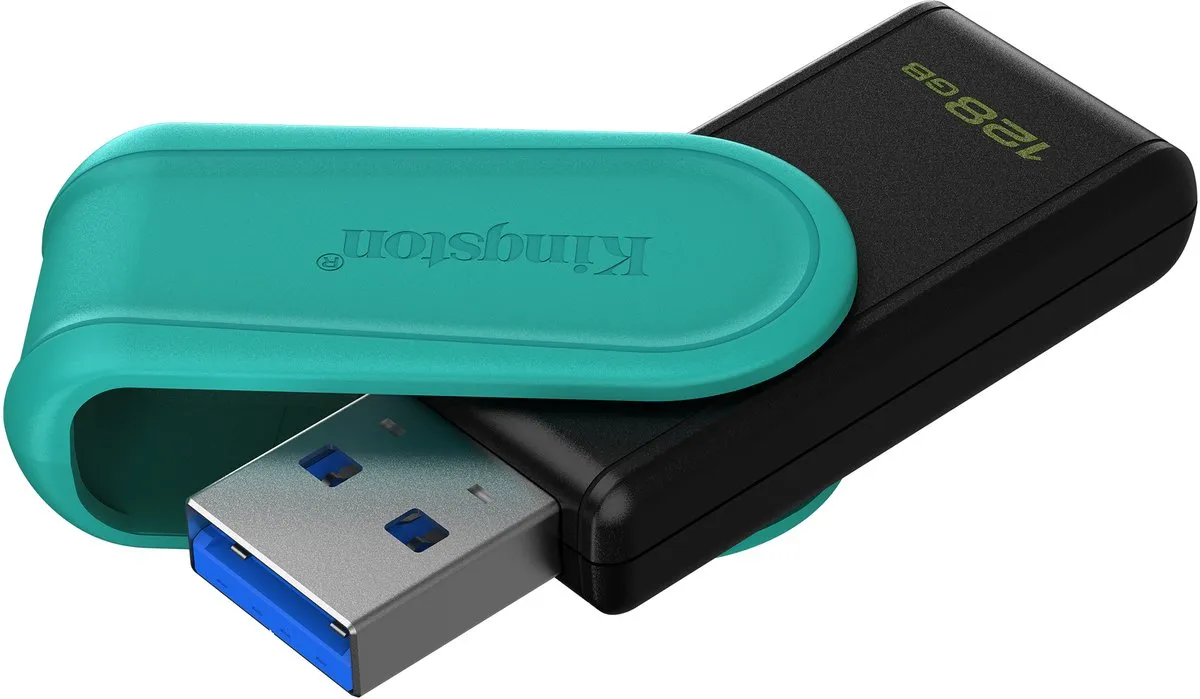 Kingston DataTraveler Exodia S DTXS/128GB USB 3.2 - 128GB - Zwart/Turquoise