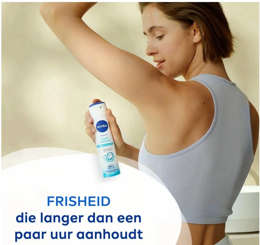 NIVEA Deodorant Spray Fresh Natural 150ml - 3 Stuks