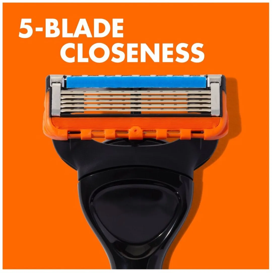 Gillette Fusion 5 Oranje Scheermes - 2 Stuks