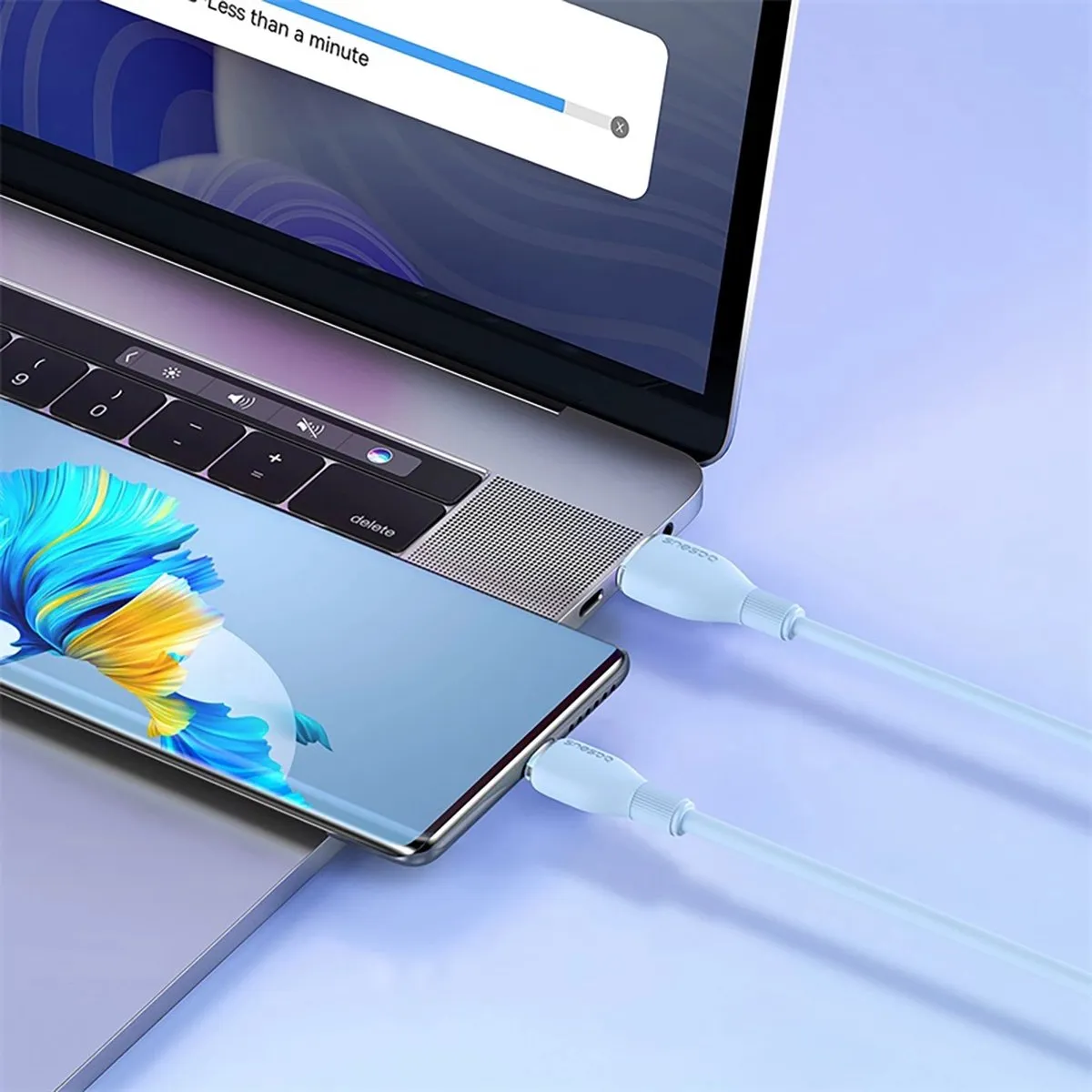Baseus USB-A naar USB-C Kabel 100W 2m - Blauw - afbeelding 6 van 6