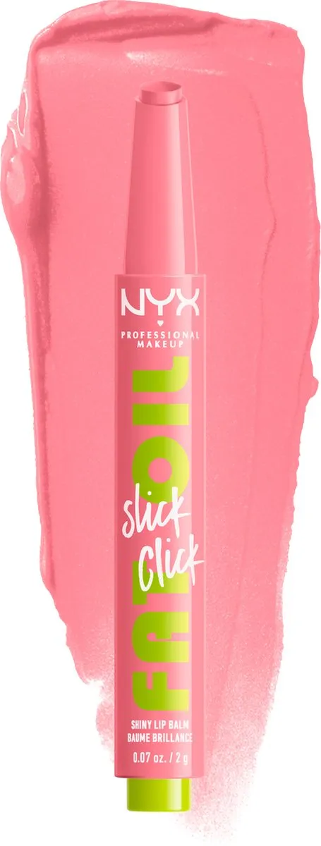 NYX Fat Oil Slick Click Lippenbalsem Roze Parel Nude 2g - afbeelding 3 van 5