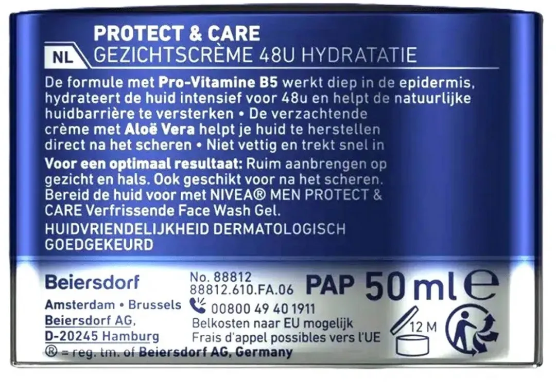 NIVEA MEN Hydrocare Gezichtscrème 50ml