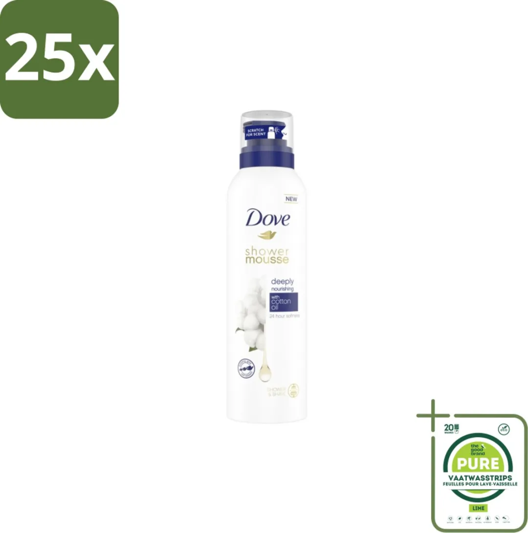 Dove Shower Foam Deeply Nourishing Cotton Oil 200ml