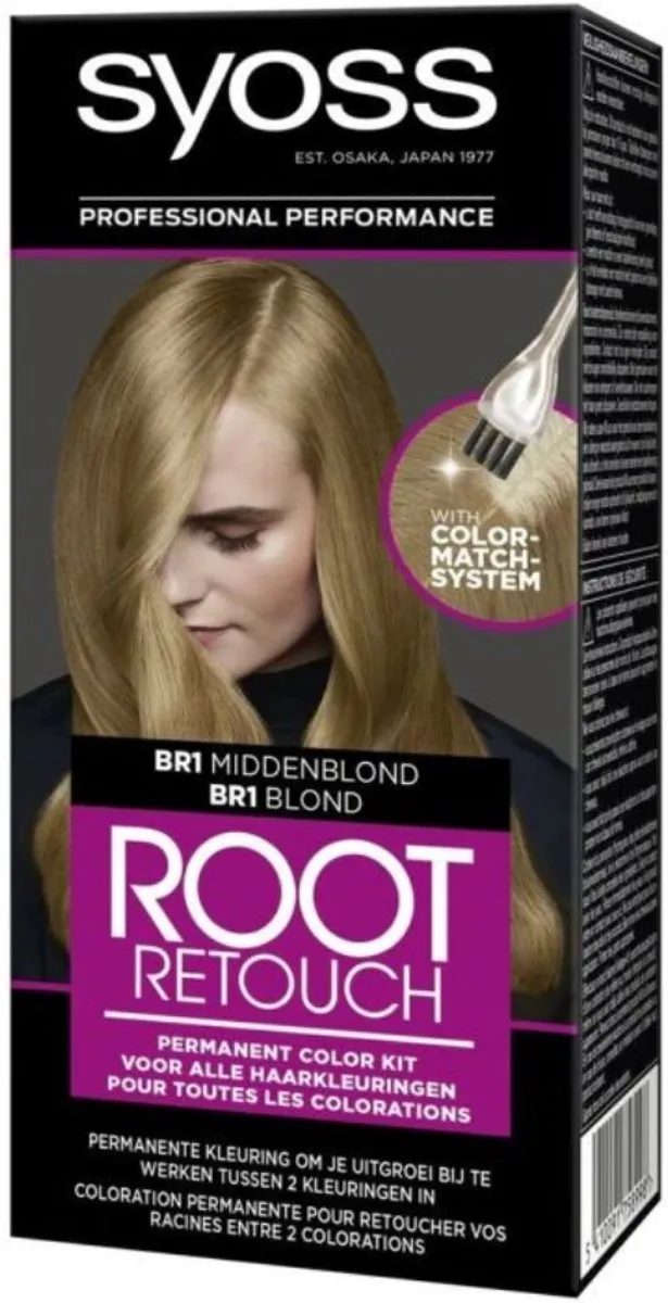 SYOSS BR1 Medium Blond Uitgroeiset 115ml