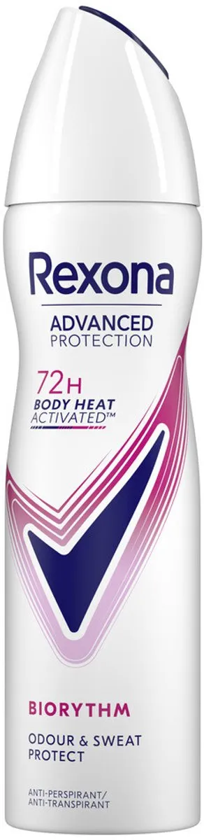 Rexona Deodorant Spray Advanced Protection Biorythm 150ml - 2 Stuks