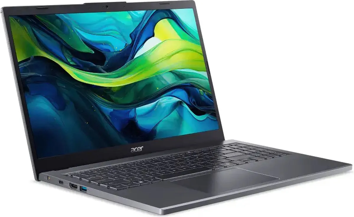 Acer Aspire 15 A15-51M-59B6 Laptop - 15.6" Full HD - Intel Core Ultra 5 120U - 16GB RAM - 512GB SSD - Grijs