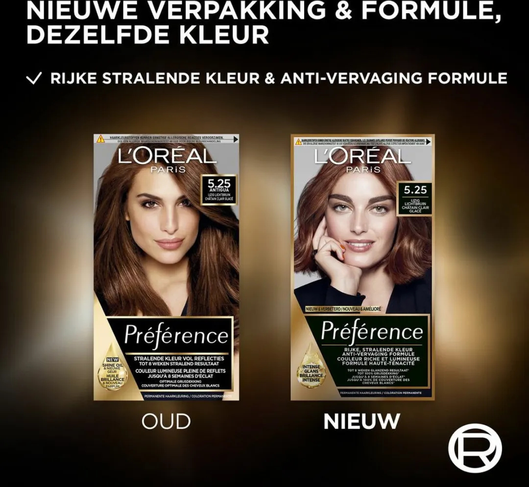 L'Oréal Préférence Haarkleuring 5.25 IJzig Lichtbruin - 3 Stuks