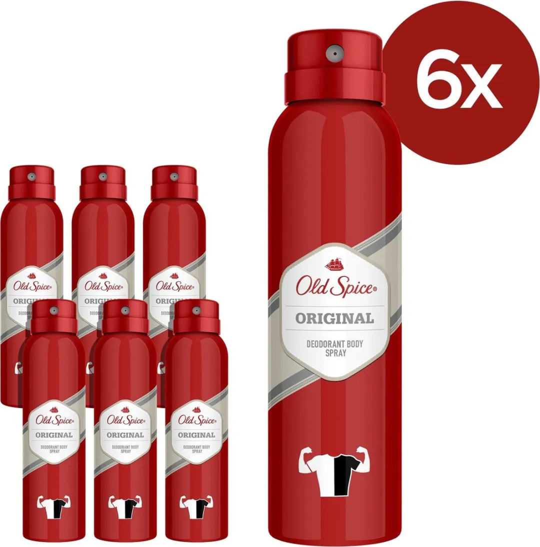 Old Spice Original Deo Body Spray - 900ml (6x150ml)