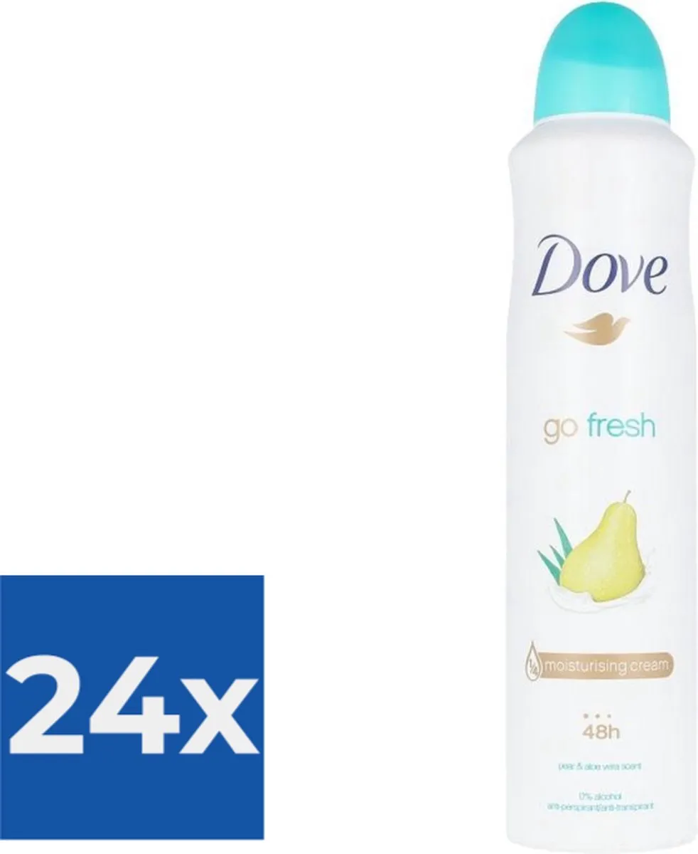 Dove Go Fresh Peer & Aloe Vera Deo Spray - 24x250ml