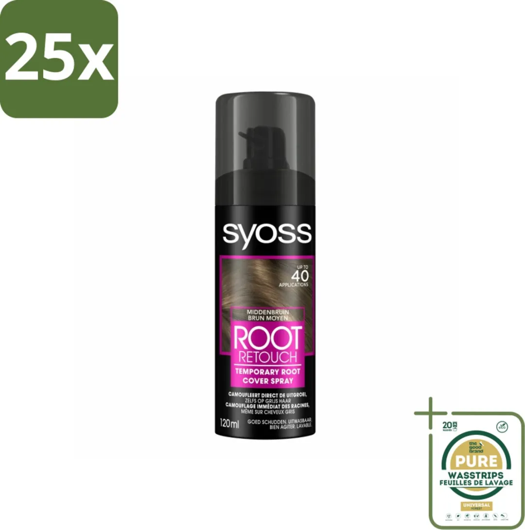 SYOSS Uitgroeispray Middenbruin 2875ml