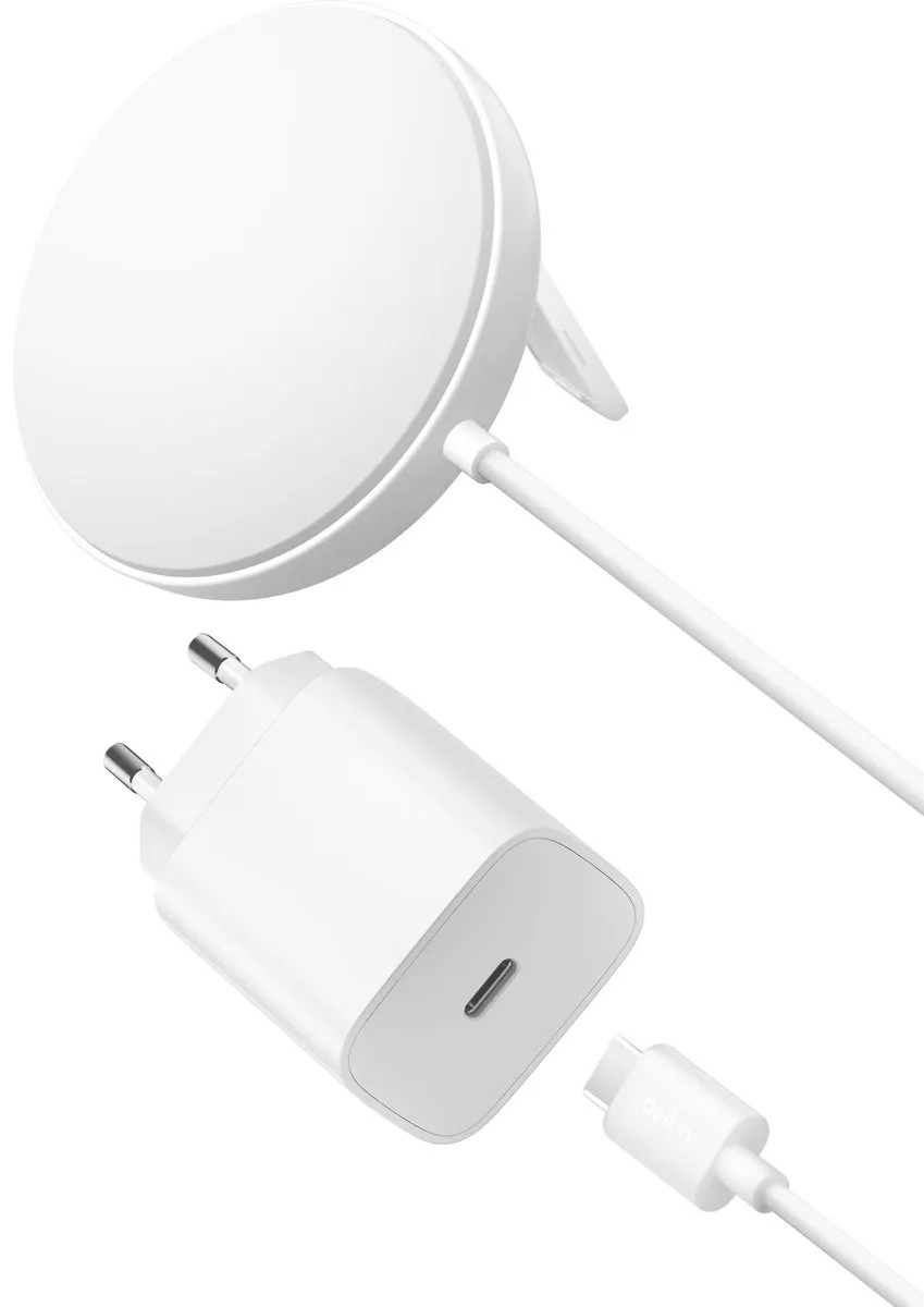 Belkin WIA011kqWH Magnetisch Draadloos Laadstation 15W - Wit