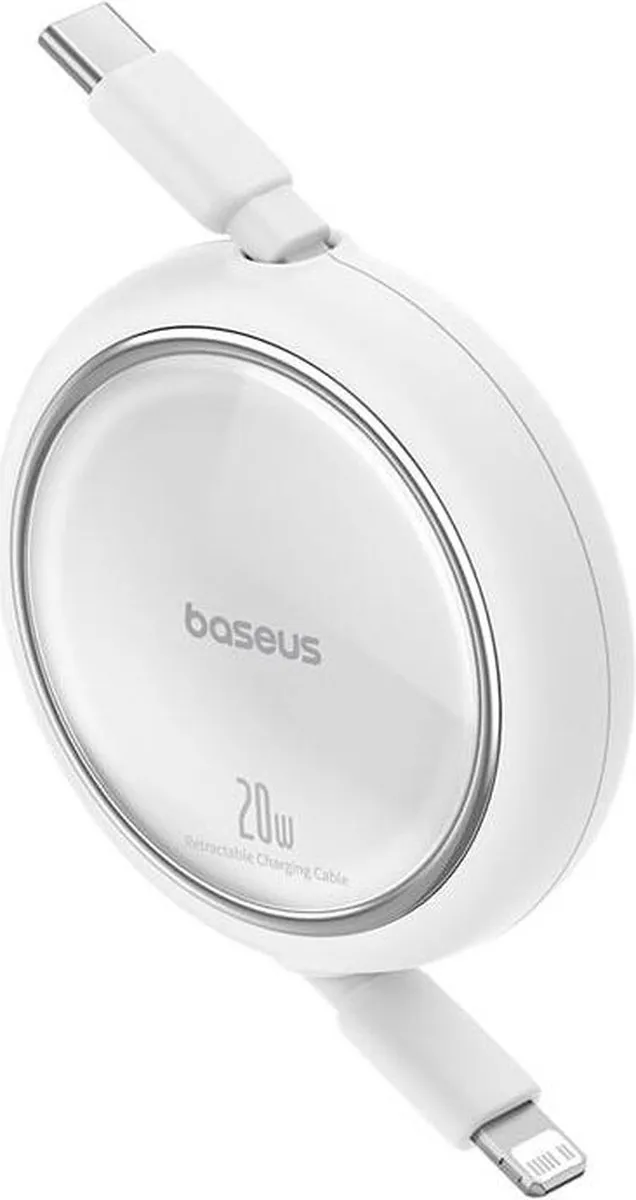 Baseus Free2Pull Oprolbare USB-C naar Lightning Kabel 20W PD 1M