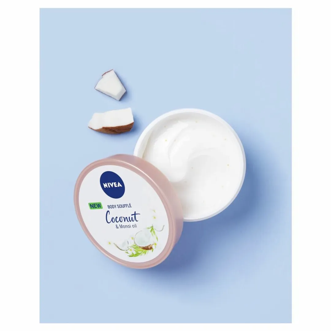 NIVEA Body Soufflé Coconut & Monoi Olie - 3x200ml