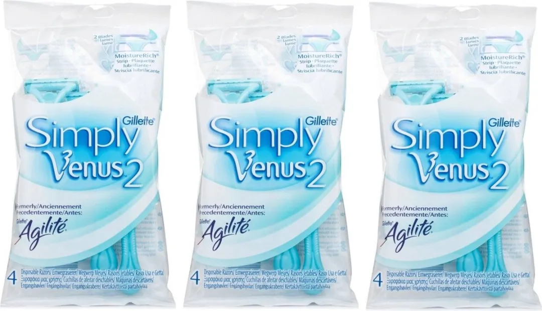 Gillette Simply Venus 2 Wegwerpmesjes - 12 Stuks