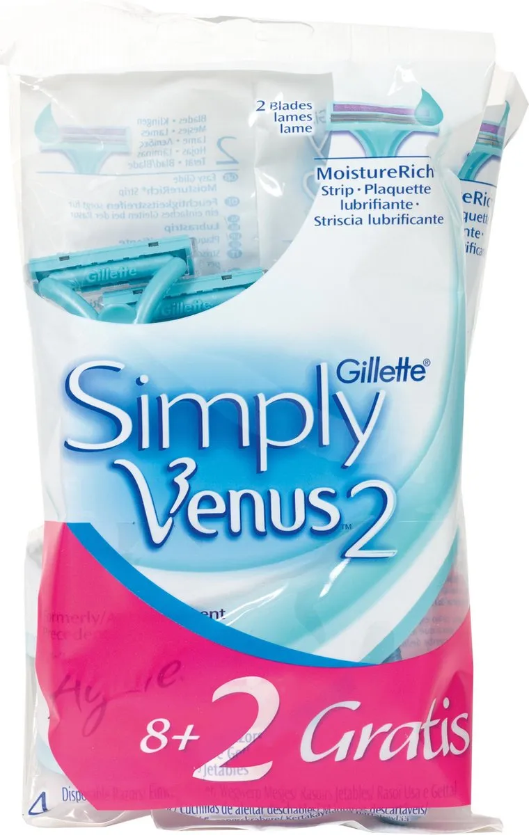 Gillette Simply Venus 2 Wegwerpmesjes - 12 Stuks