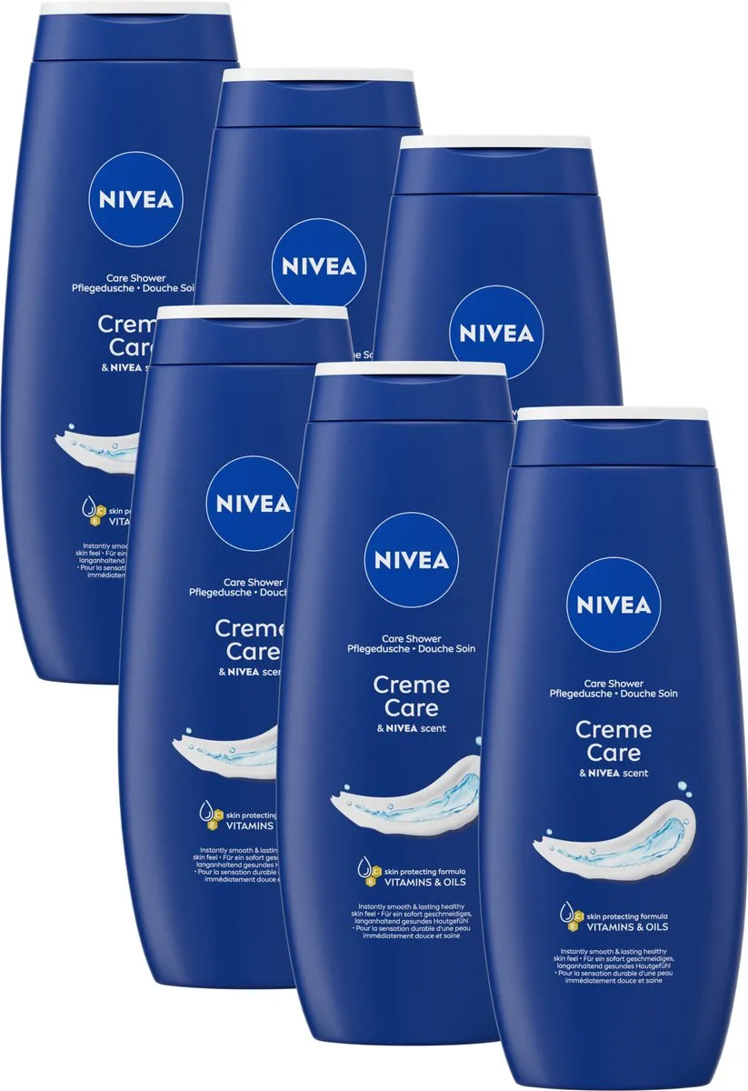 NIVEA Crème Care Douchecrème - 6x500ml