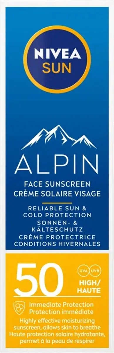 NIVEA SUN Face Alpin Gezicht Zonnebrandcrème SPF 50+ 50ml
