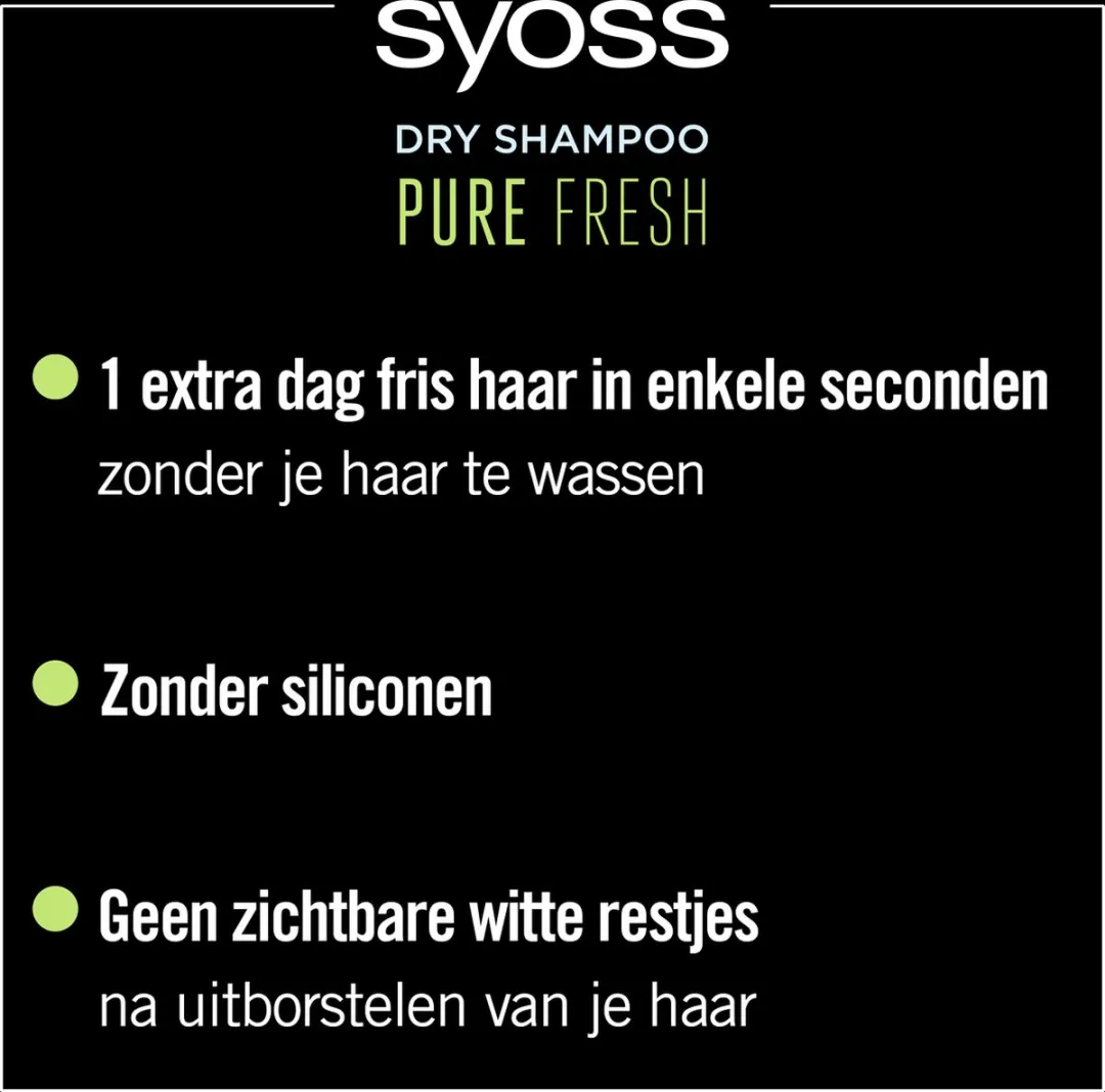 SYOSS Pure Fresh Droogshampoo 1200ml - 6x200ml