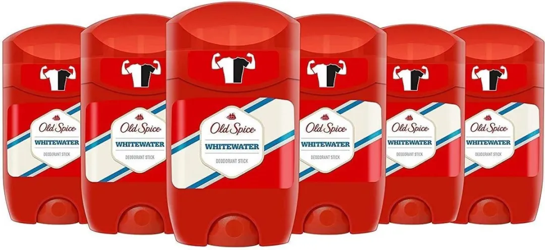 Old Spice Whitewater Stick Deodorant - 6x50ml