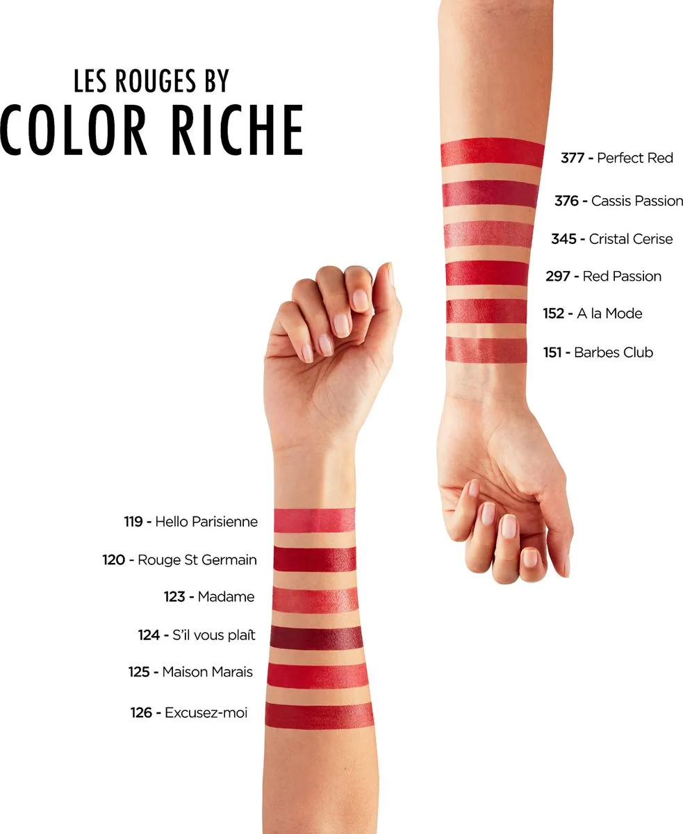 L'Oréal Paris Color Riche Lipstick Perfect Red - 4,54 g