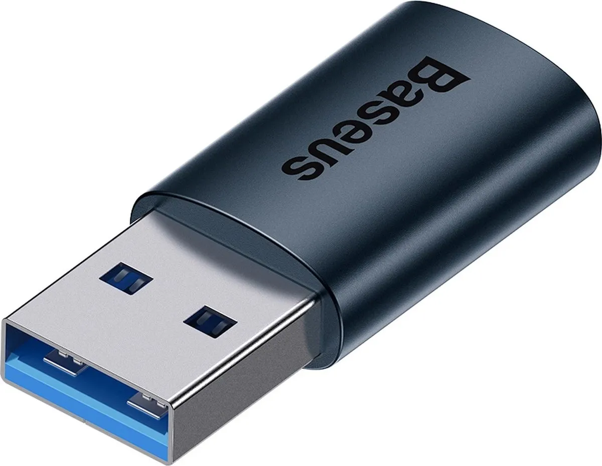 Baseus ZJJQ000103 USB 3.1 naar Type-C Adapter - Blauw