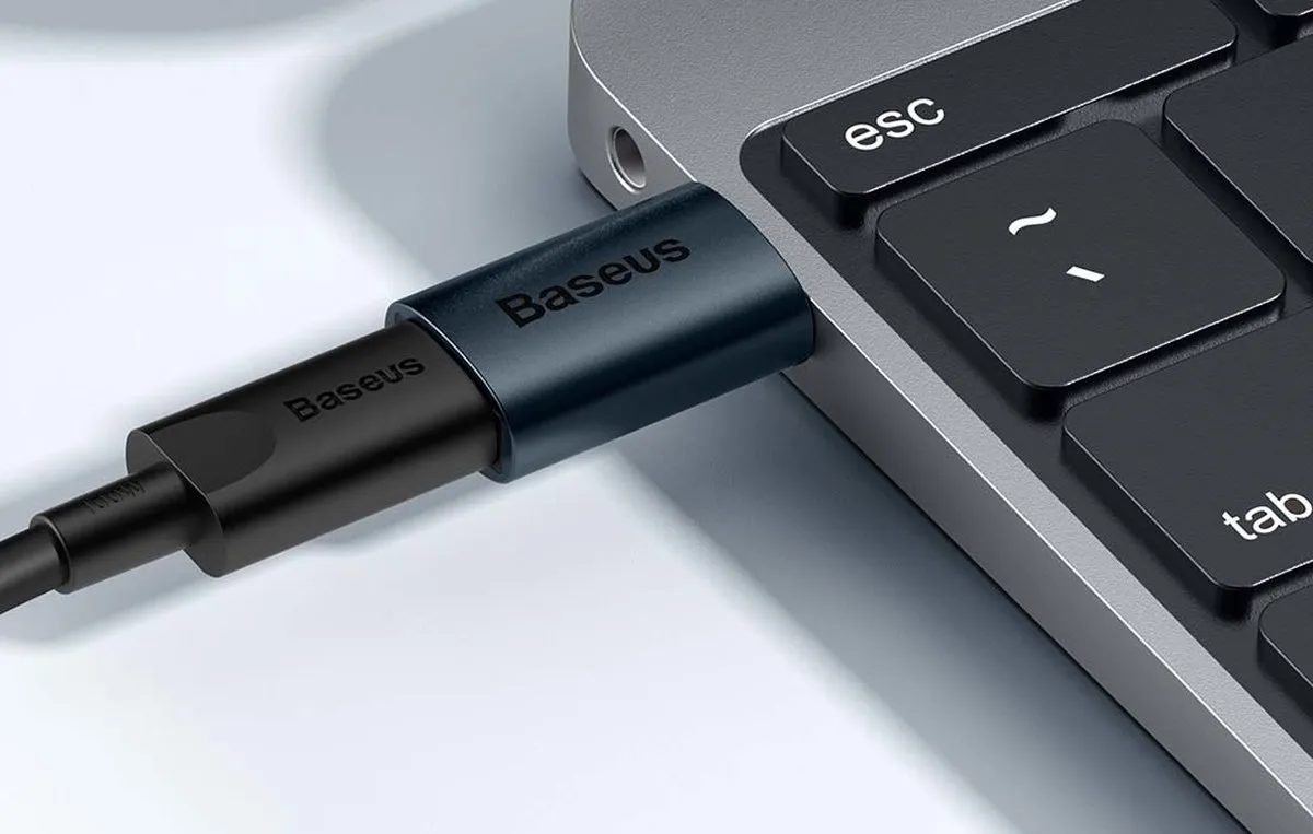 Baseus ZJJQ000103 USB 3.1 naar Type-C Adapter - Blauw