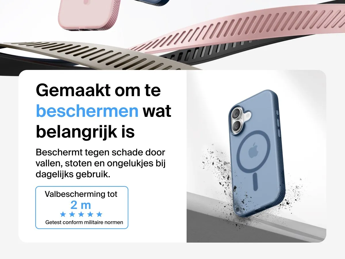 Belkin SheerForce Grip Hoesje iPhone 17 Marineblauw - MSA034HQNY - afbeelding 6 van 6