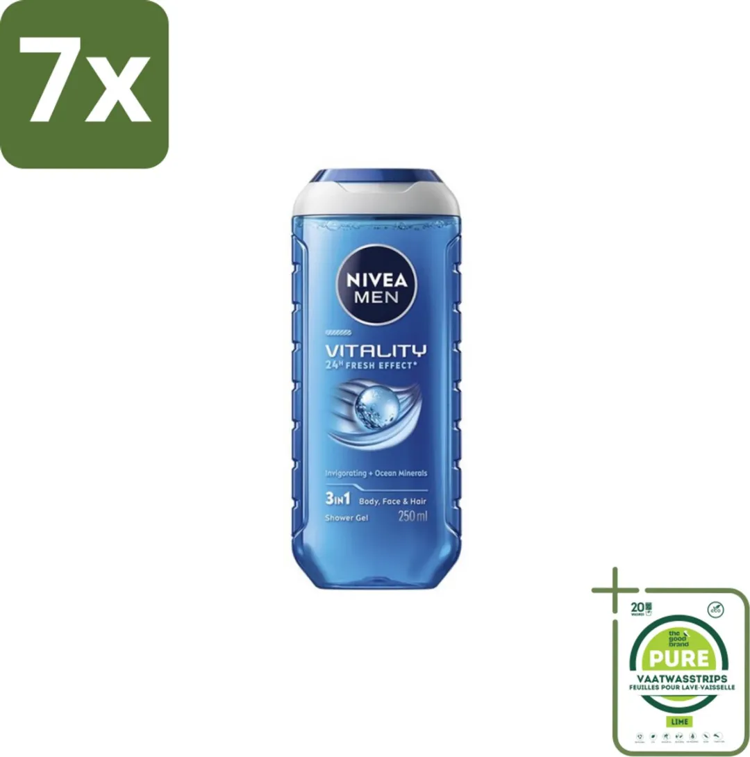 NIVEA Men Vitality 3-in-1 Douchegel 1750ml