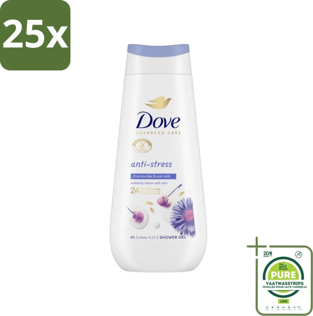 Dove Anti-Stress Douchecrème Kamille & Havermelk 225ml