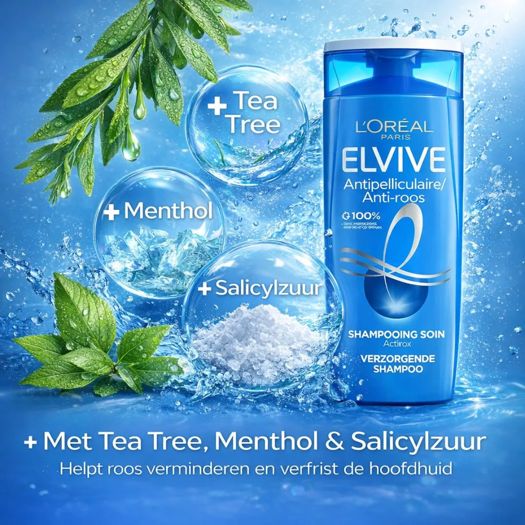 L'Oréal Elvive Anti-Roos Shampoo 300ml - 6 Stuks